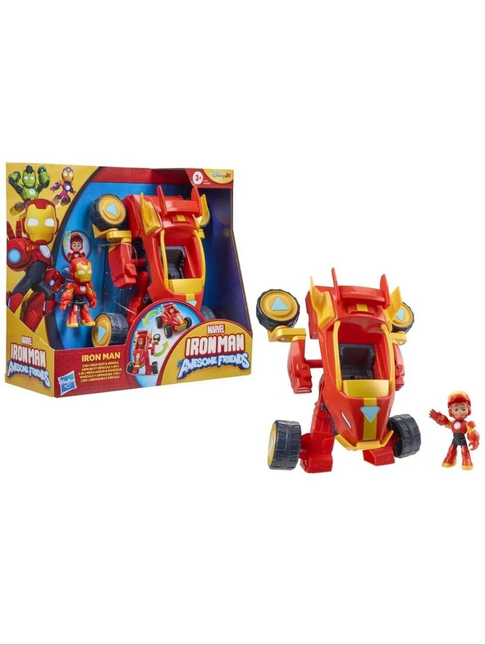 Marvel Iron Man And His Awesome Friends 2 In 1 Mech Suit & Vehicle NIB